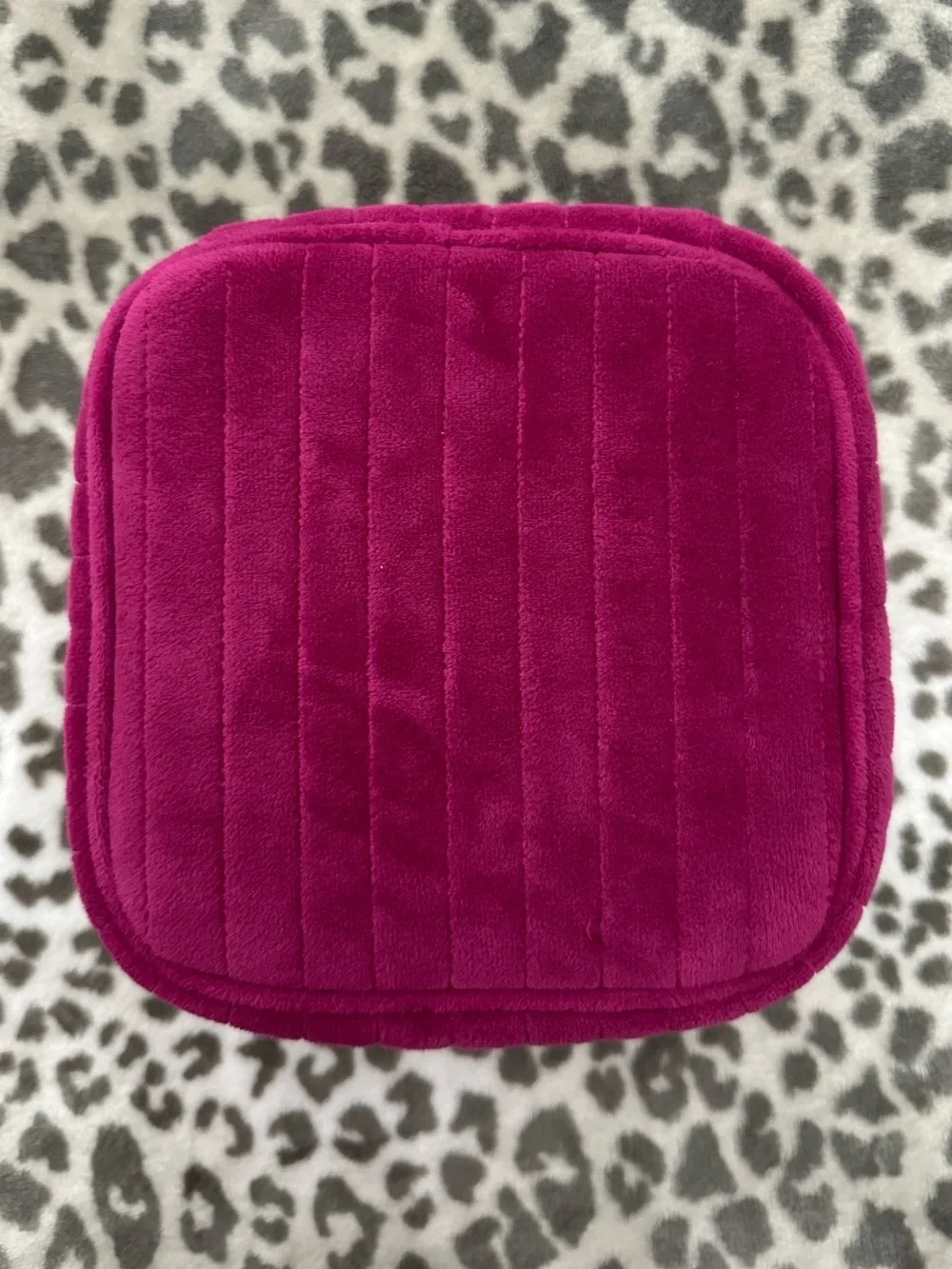 MyTagalongs Scarlett Velour Trunk Case in Dark Pink One Size